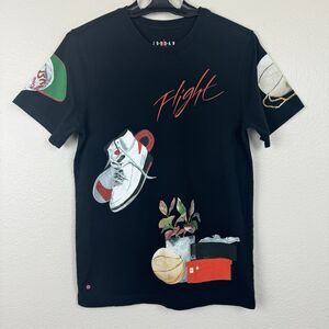 Air Jordan Artist Series By Jacob Rochester Graphic Tee T-Shirt Black Small